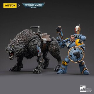 Warhammer 40k Actionfigur 1/18 Space Wolves Thunderwolf Cavalry Frode