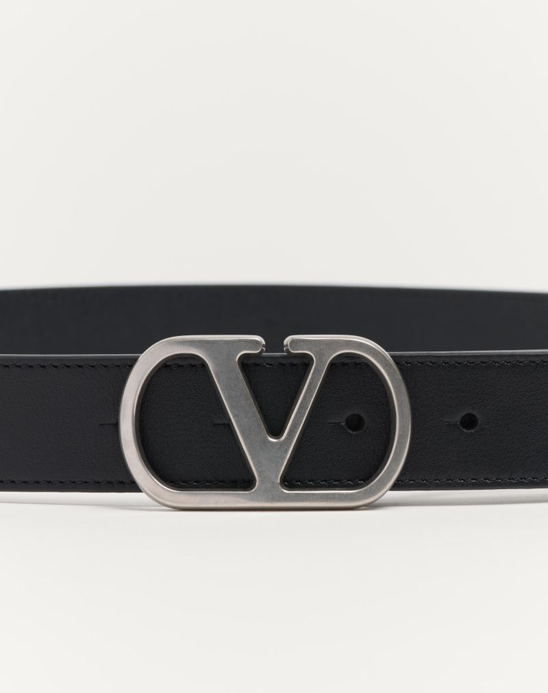 VLogo Signature Bælte i skinnende kalveskind 30 mm