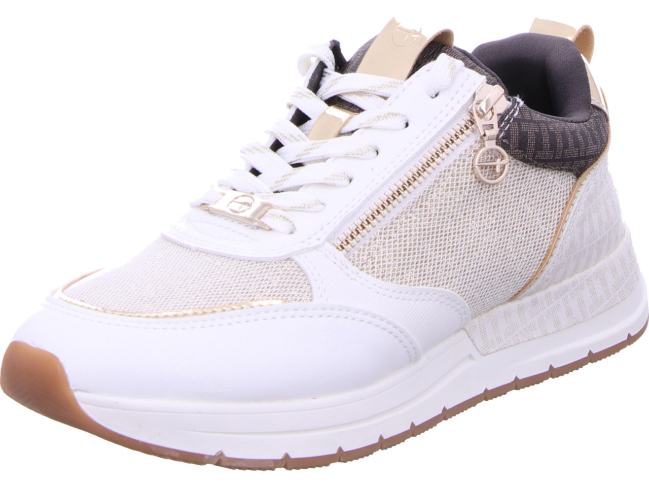 TAMARIS Freizeit Schnürer beige
