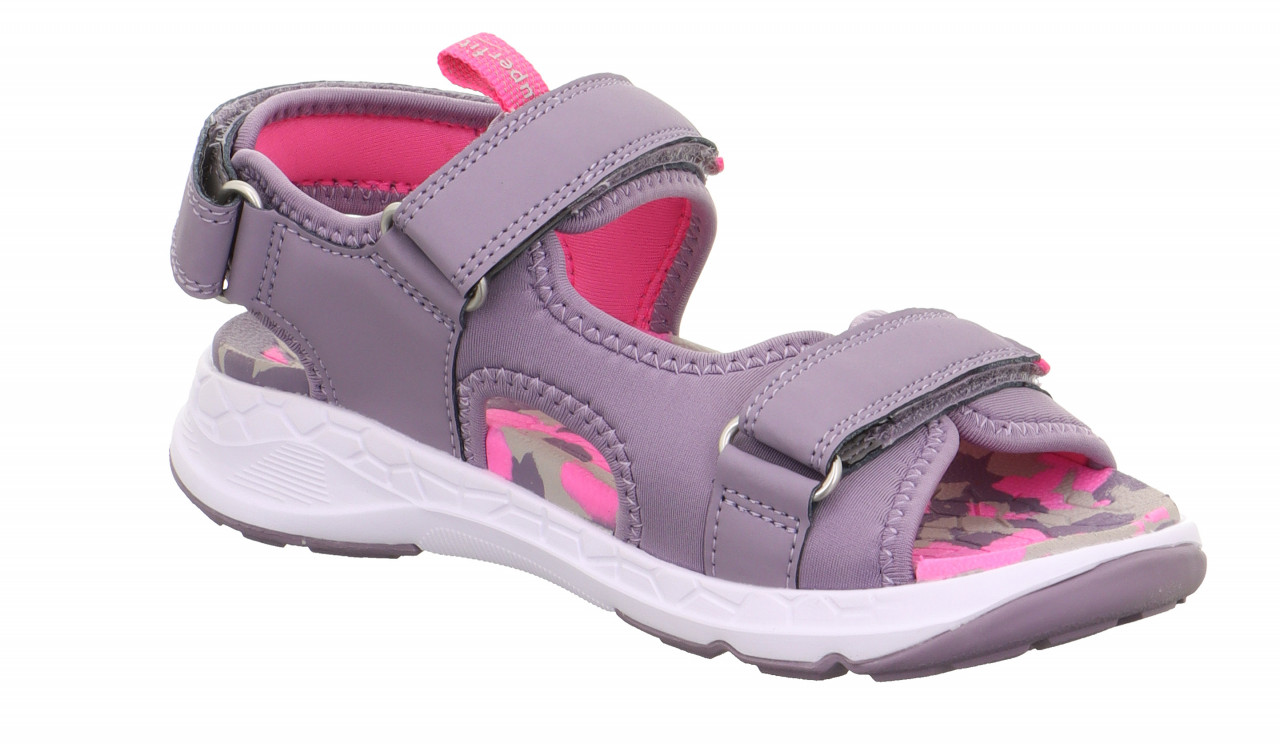 CRISS CROSS - Lila/PinkSandale mit Klettverschluss