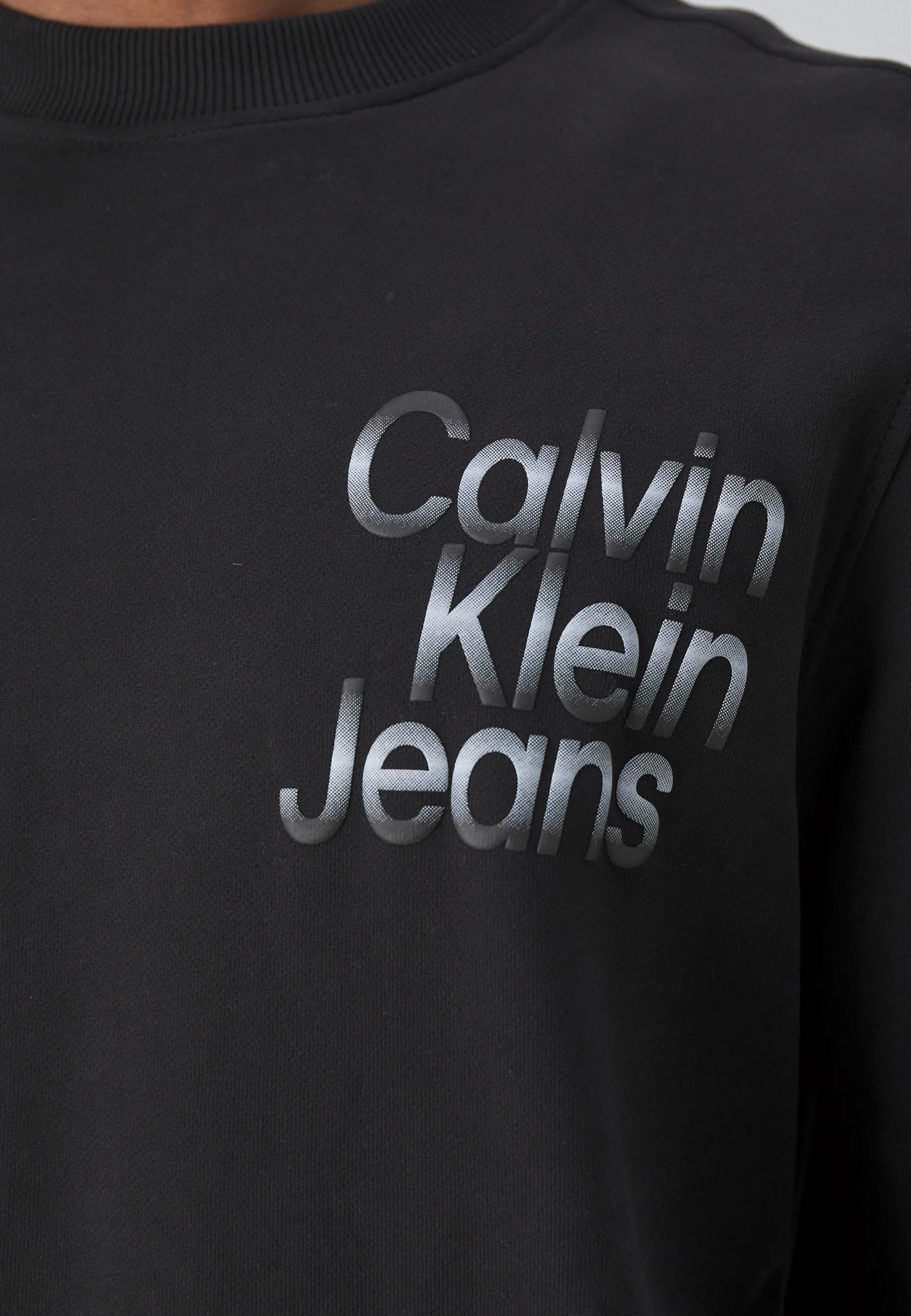 Calvin Klein Jeans DIFFUSED STACKED UNISEX - Sudadera