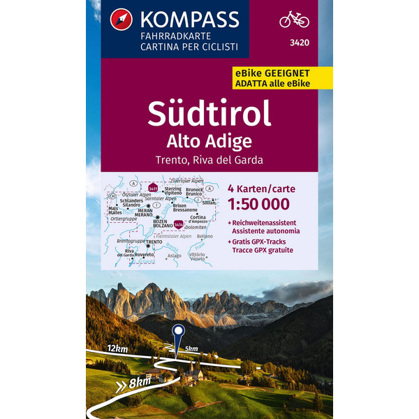 SÜDTIROL - ALTO ADIGE 1:50 000 - Fahrradkarte