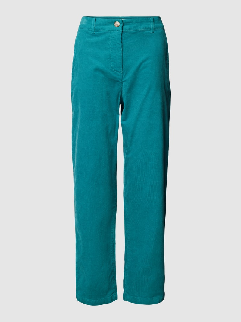 Cordhose in 3/4-Länge in petrol