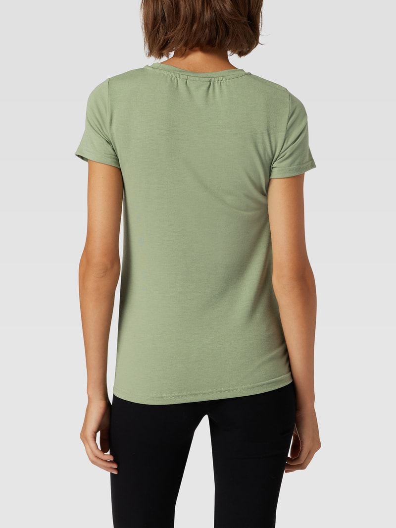 Umstands-T-Shirt mit Knotendetail in hellgrün