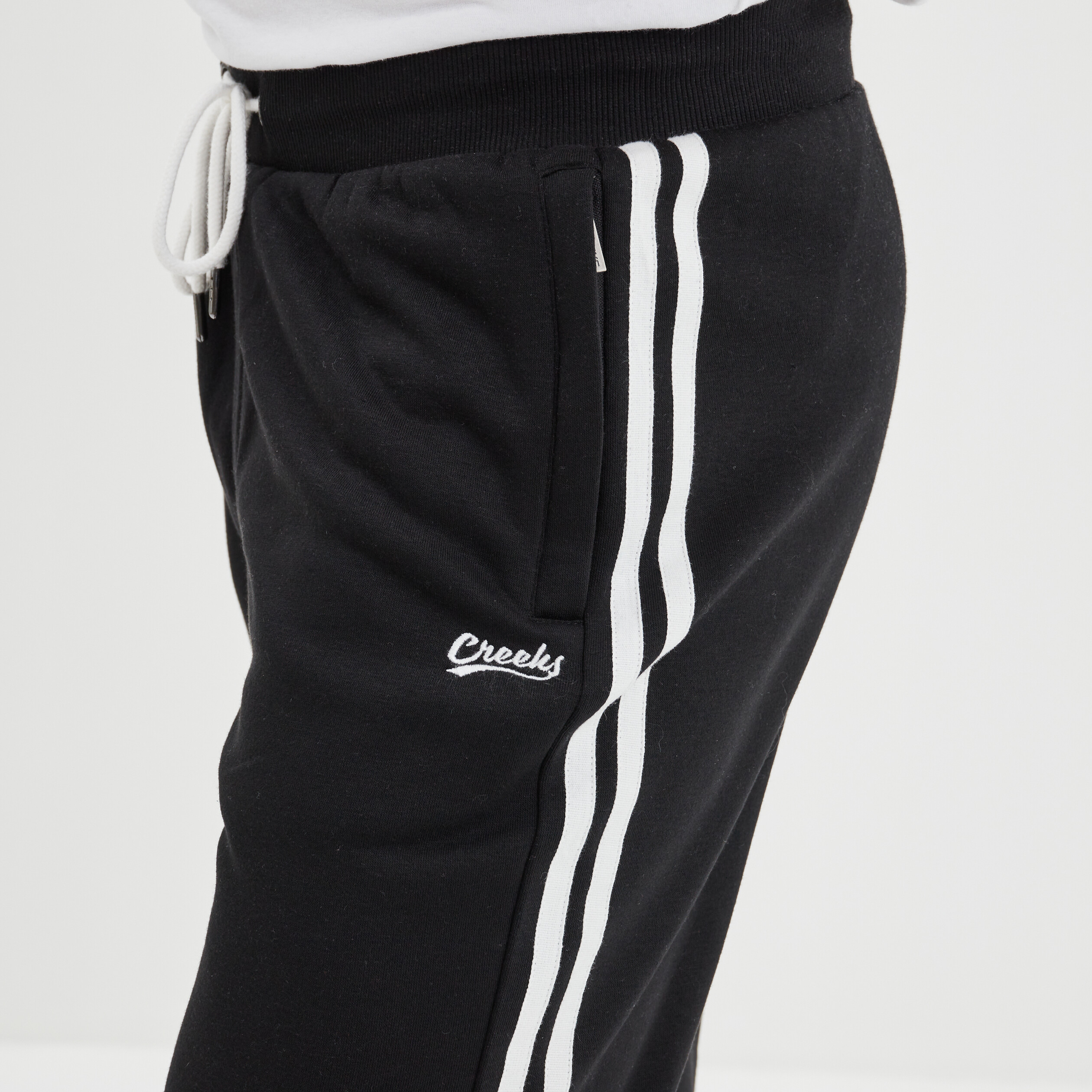 Pantalon de jogging stretch Creeks noir homme | La Halle