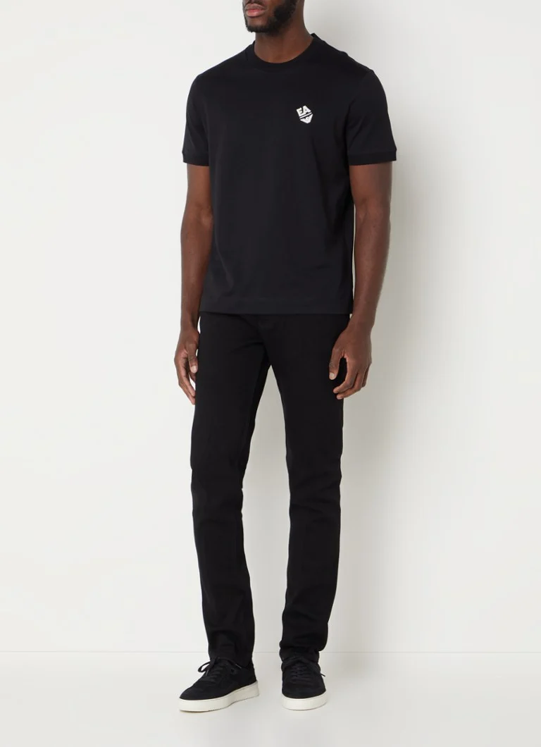Calça jeans slim fit Emporio Armani com lavagem colorida