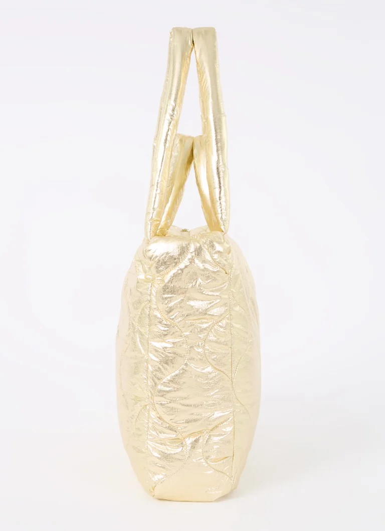 Summum Quilted shopper with metallic finish