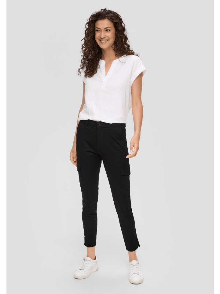 s.Oliver Hose 7/8 in Schwarz günstig kaufen