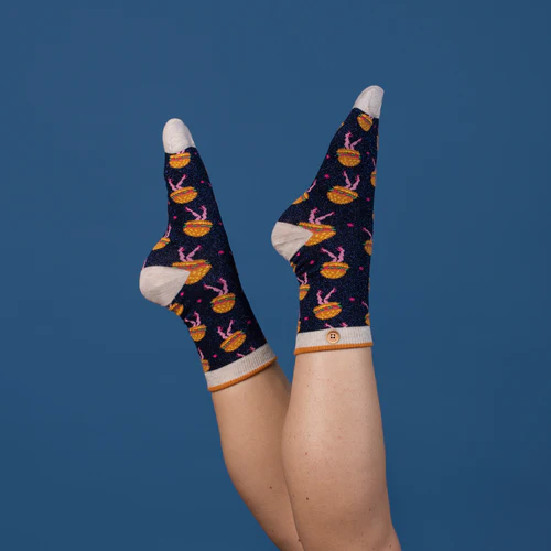 Solene & Baptist Socks - Navy Blue