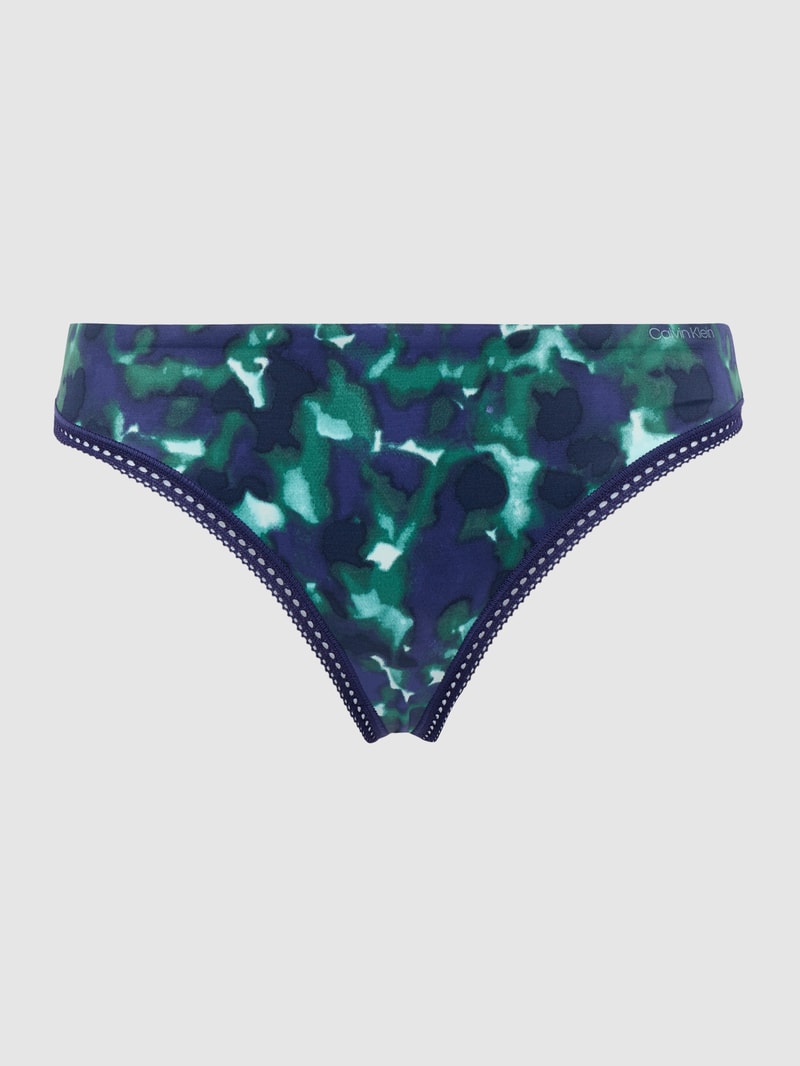 String aus Mikrofaser in marineblau