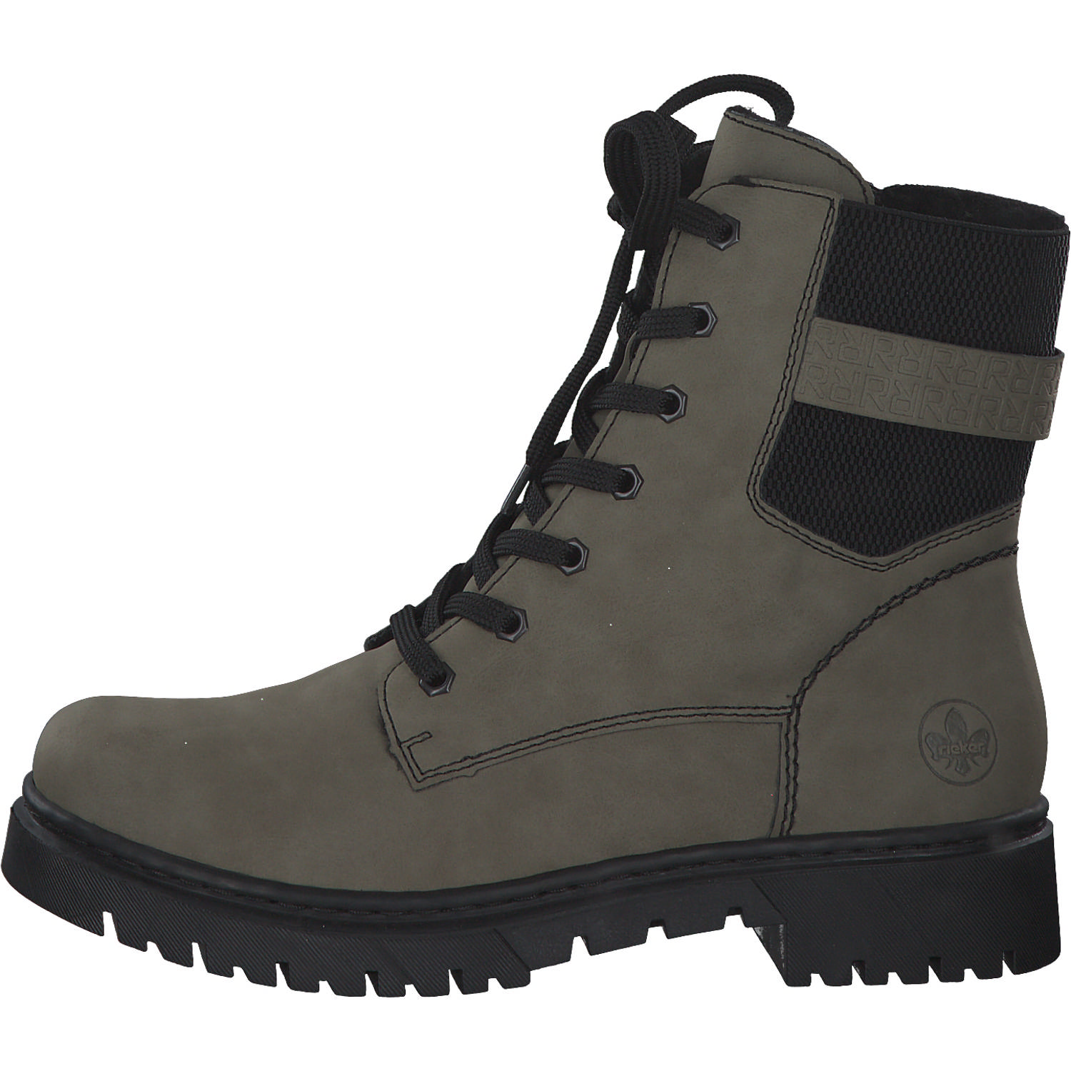 Rieker Y2431, Schnürstiefel, Damen, Schwarz