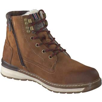 Mustang Schnür Boots in braun