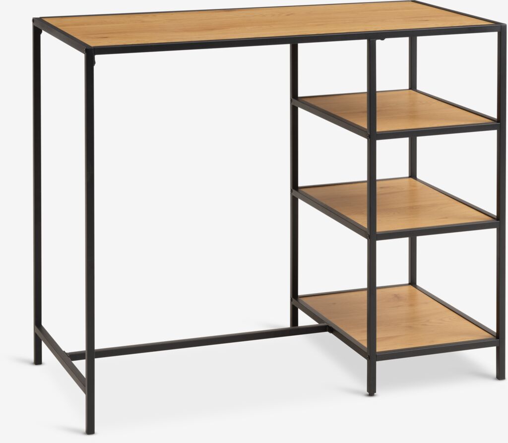 TRAPPEDAL Bar table TRAPPEDAL 60x120 oak/black