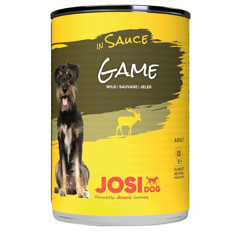 Sparpaket JosiDog Nassfutter in Soße 24 x 415 g
