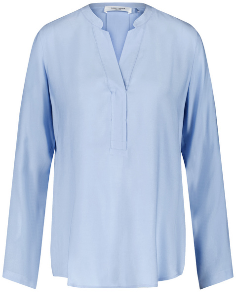 Fließende Bluse mit Kellerfalte