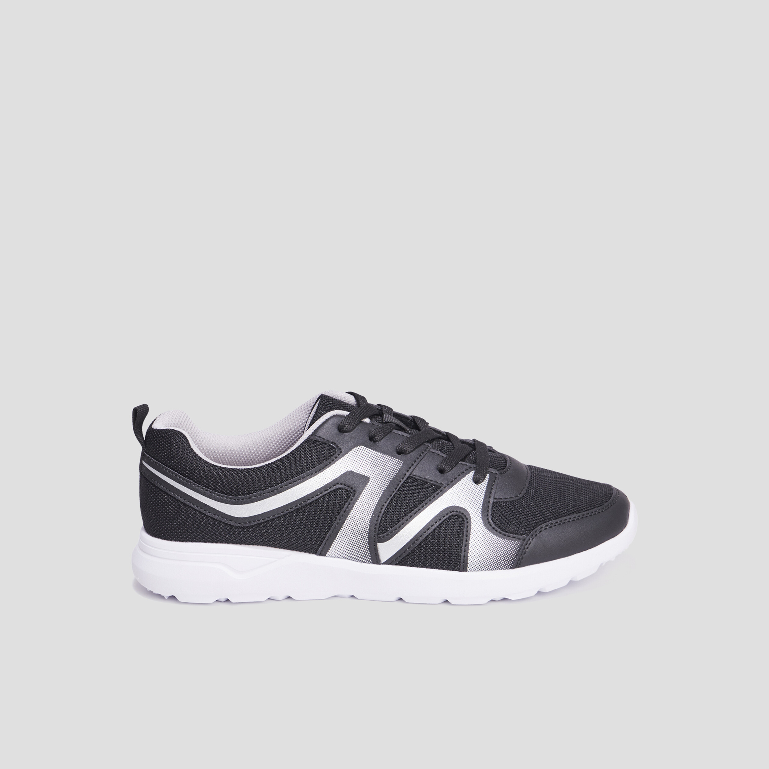 Baskets running à lacets Rexited noir homme | La Halle