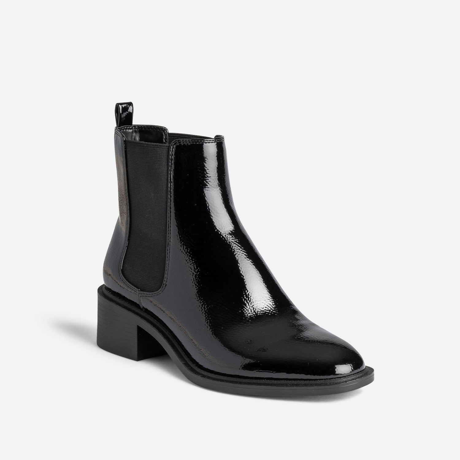 Chelsea boots noir verni