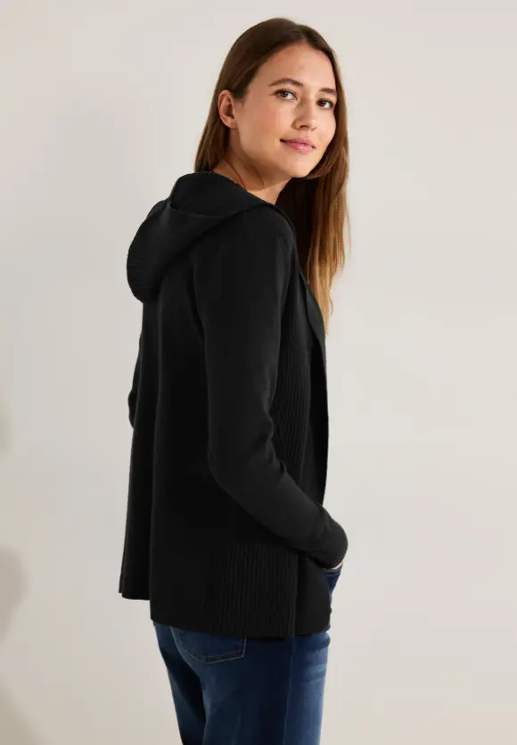 CECIL Strickjacke mit Kapuze