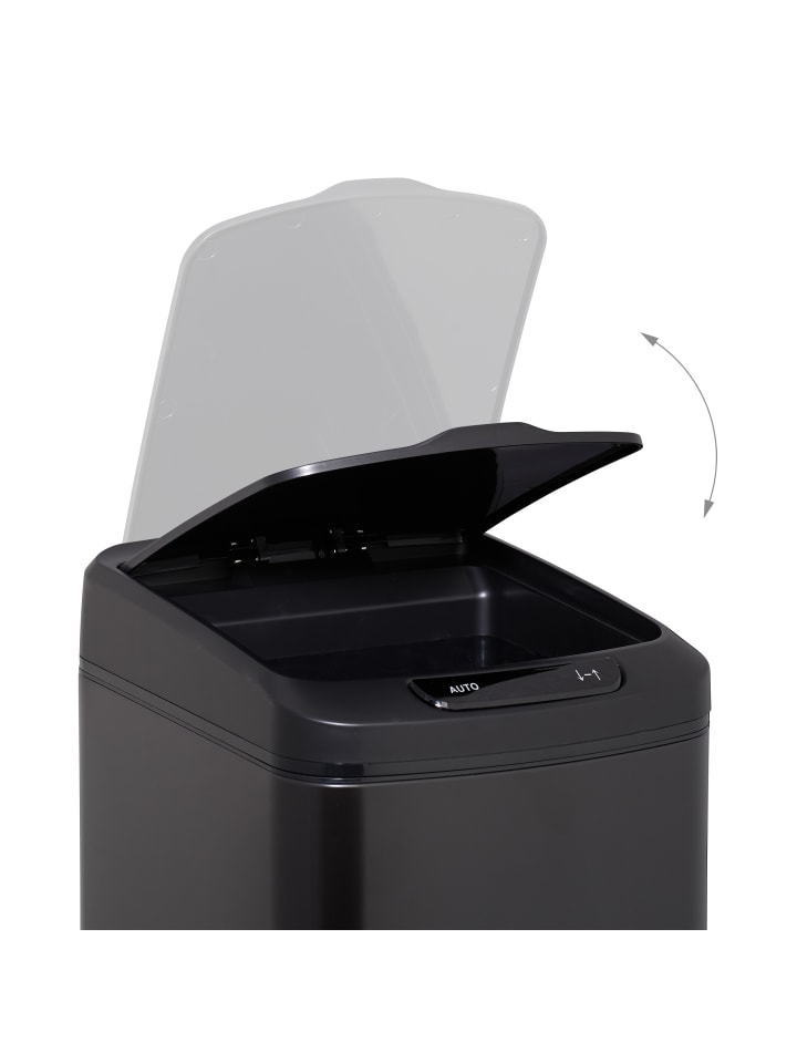 relaxdays Sensor Mülleimer in Schwarz - 12 l günstig kaufen onesize