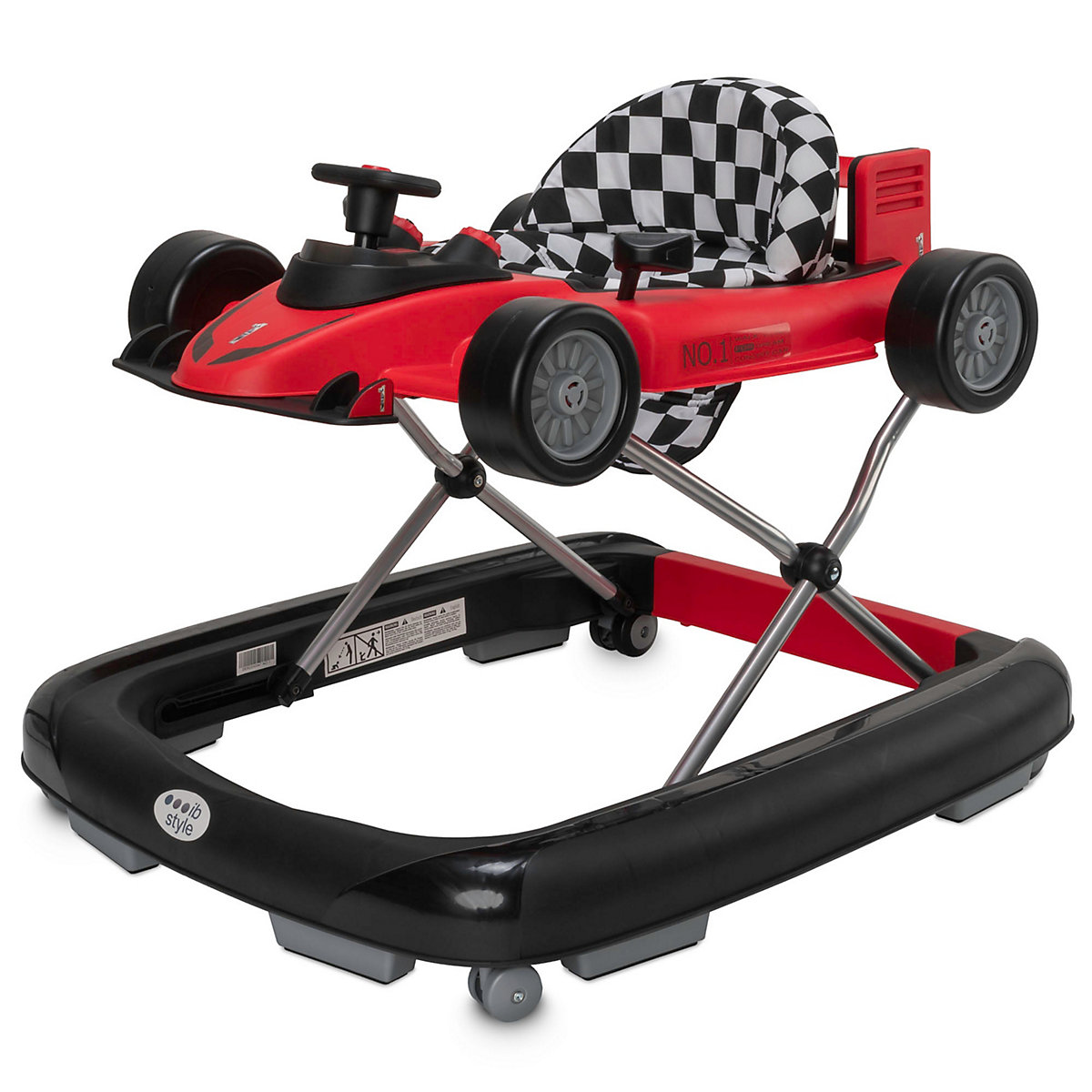 Lauflernhilfe Lauflernwagen Gehfrei mit Sound 2 in1  LITTLE SPEEDSTER 70 x 62 x 40 cm