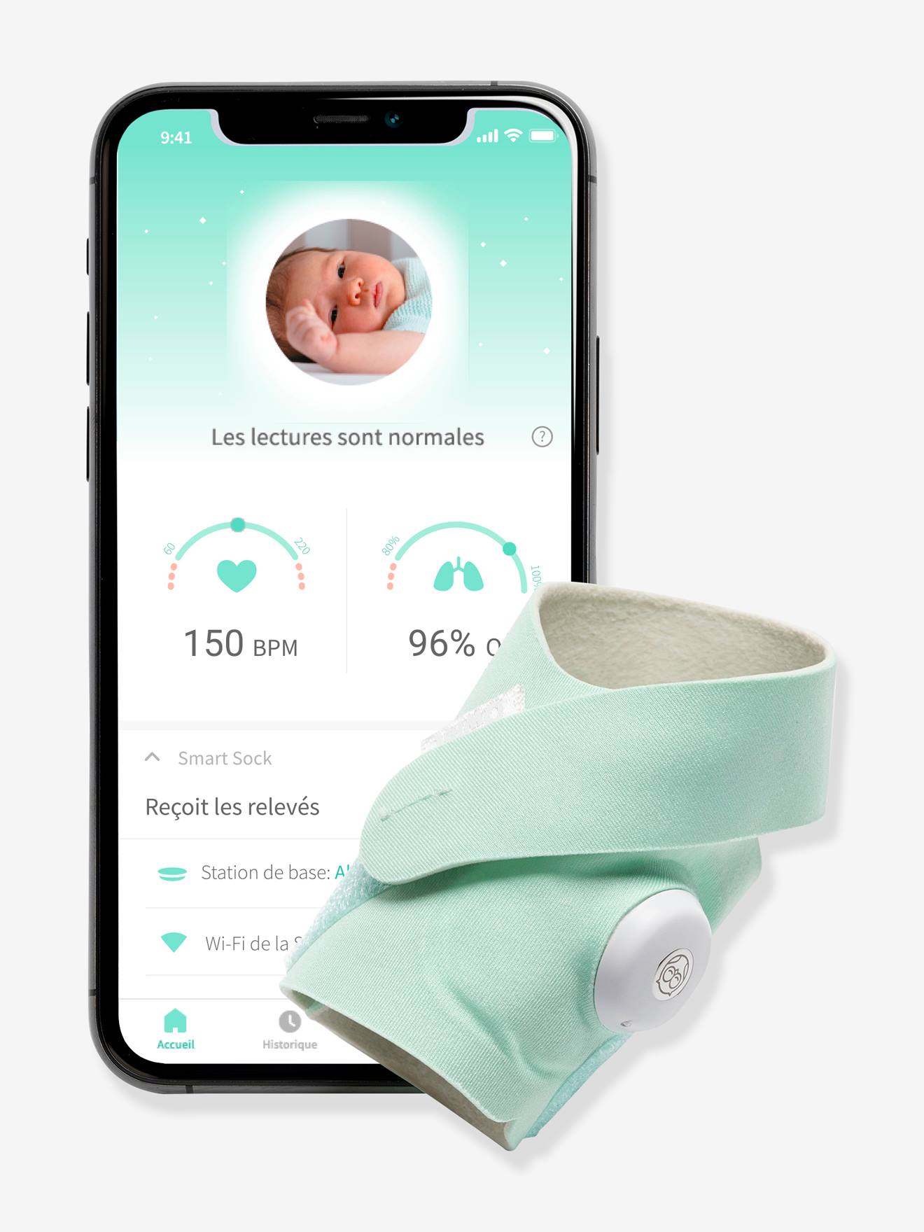Système de surveillance Smart Sock 3 OWLET vert menthe