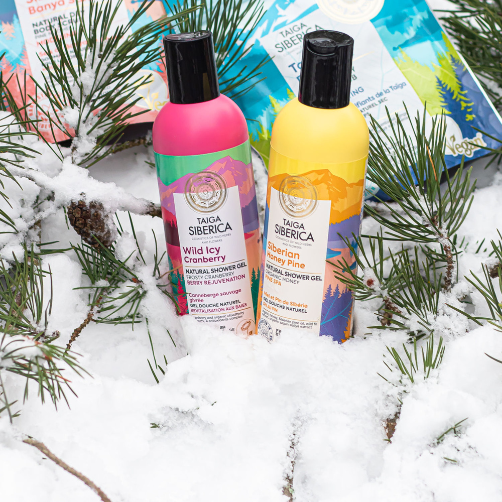 taïga siberica Gel douche naturel Revitalisation aux Baies SOINS CORPS