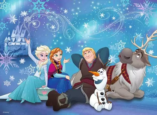 Kinderpuzzle ab 6 Jahren - Frozen - Eiszauber - 100 Teile