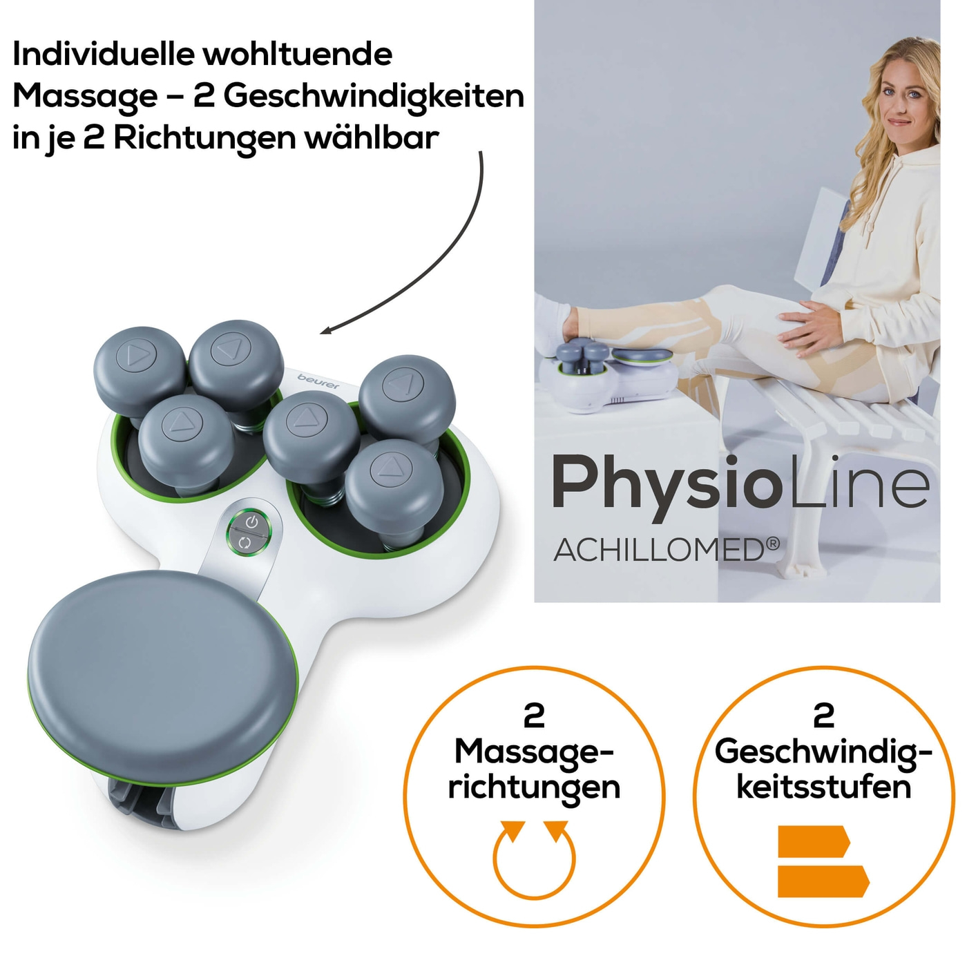 Beurer Achillessehnen-Massagegerät FM 200 Achillomed®-Durchblutungsfördernde Druckmassage mit dem Achillessehnenmassagegerät