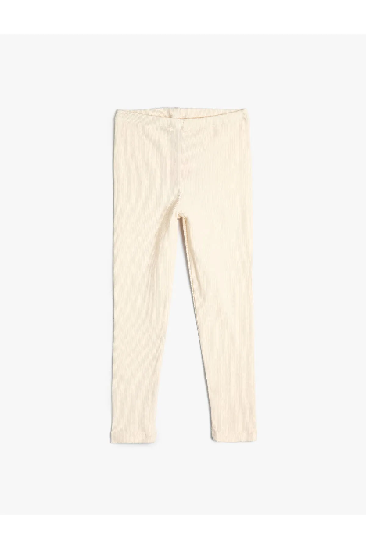 Koton  Basic-Leggings aus gerippter, elastischer Taille aus Baumwolle