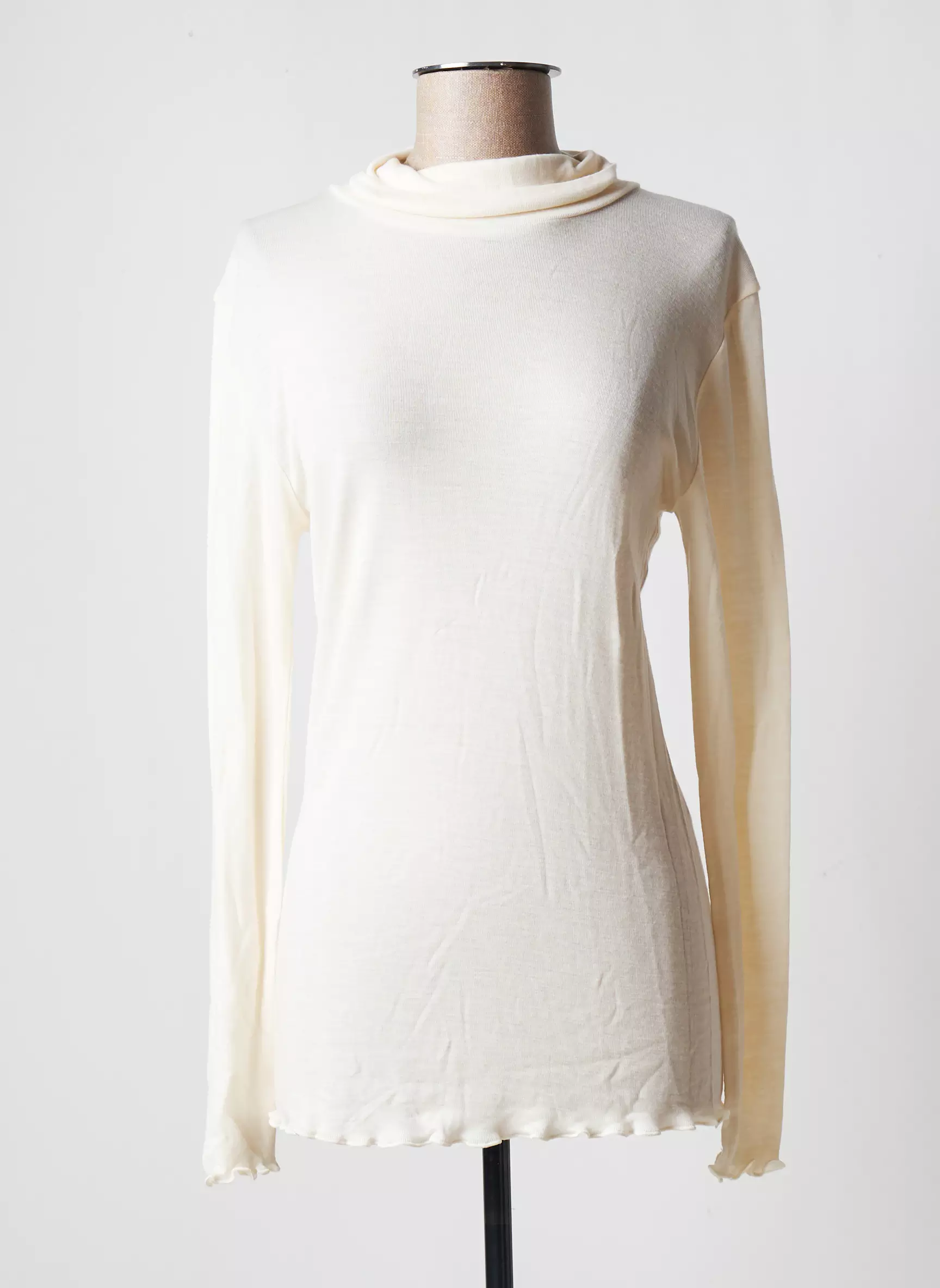 Calida Sous Pulls 1 Femme couleur beige