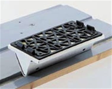 Base para tupia FESTOOL Stickfix LS130 com ranhura em V, 80 x 130 mm e 10 mm.
