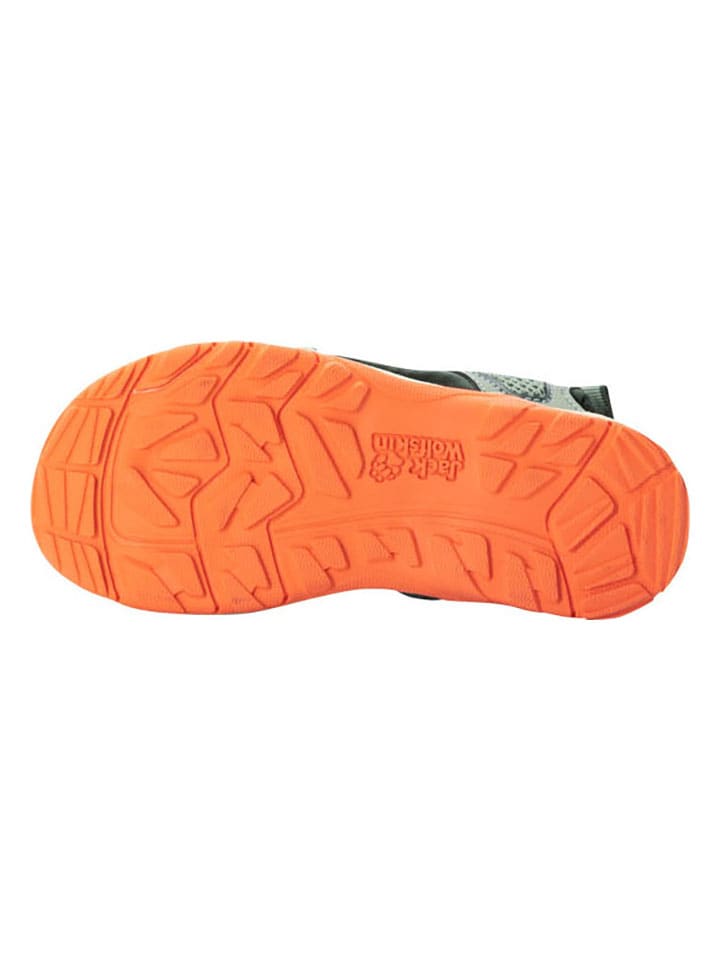 Jack Wolfskin Sandalen in Grün/Orange günstig kaufen