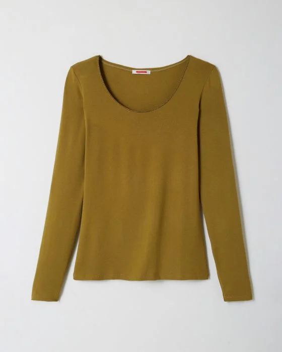 Tee-shirt manches longues Thermolactyl Sensitive, biais fils brillants