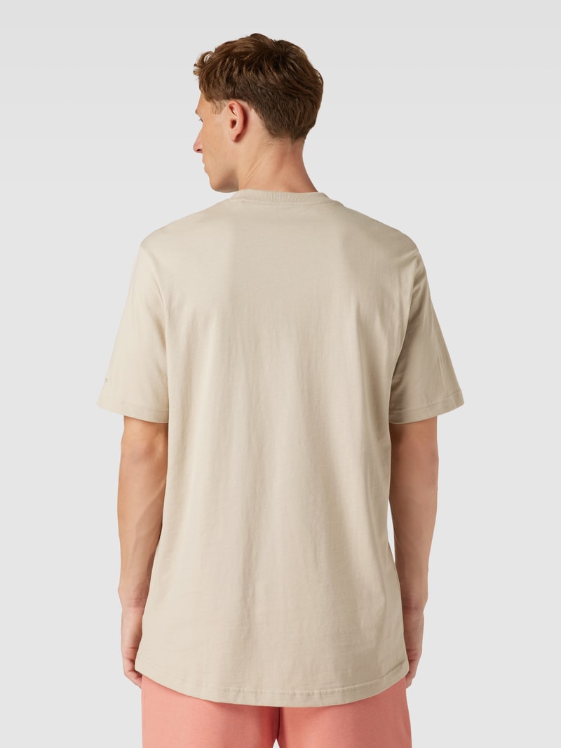 T-Shirt mit Rundhalsausschnitt in beige