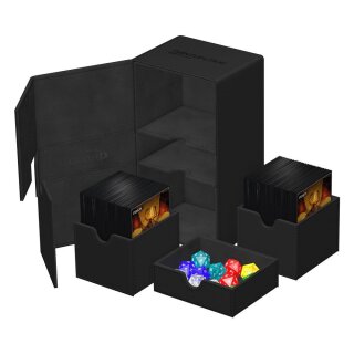 Ultimate Guard Twin Flip`n`Tray 200+ XenoSkin Monocolor - Schwarz