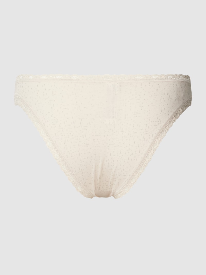 Slip mit Strukturmuster im 3er-Pack in rot