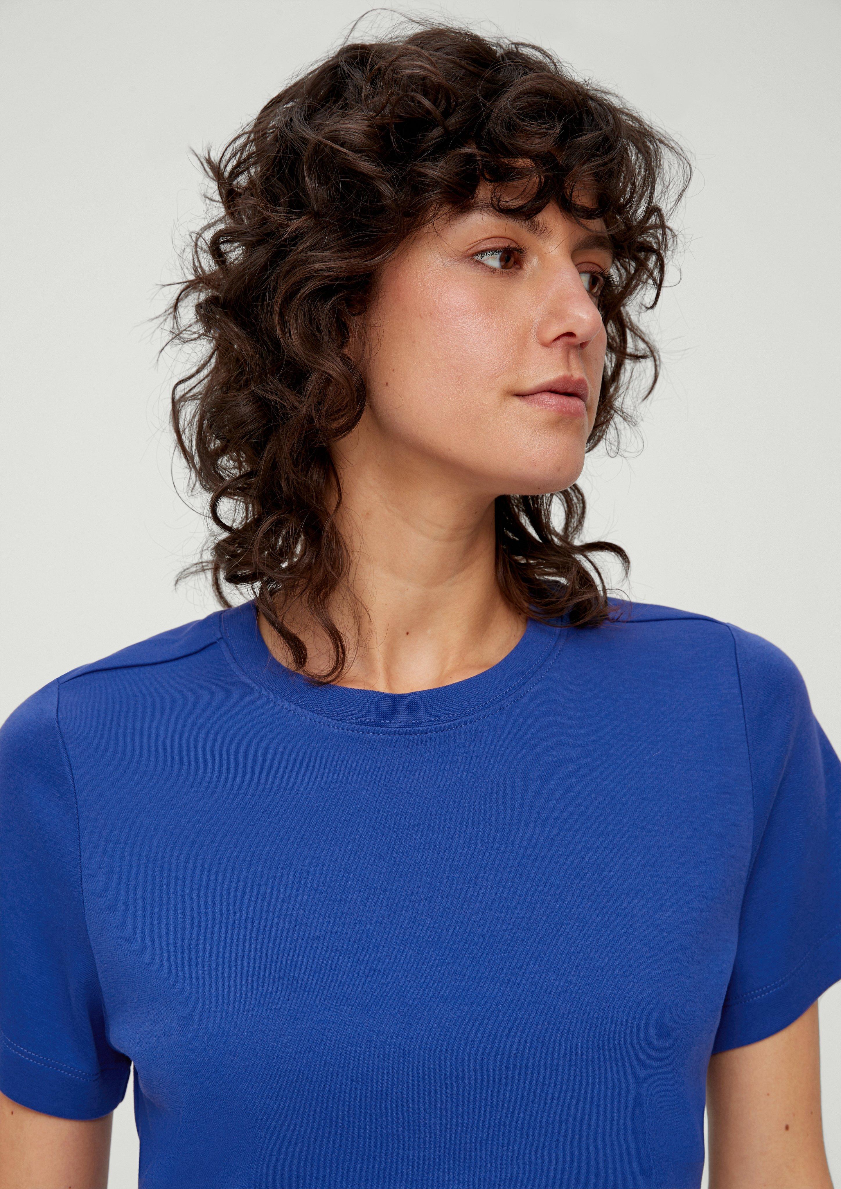 Leicht verkürztes Baumwollshirt  2132906-5602
