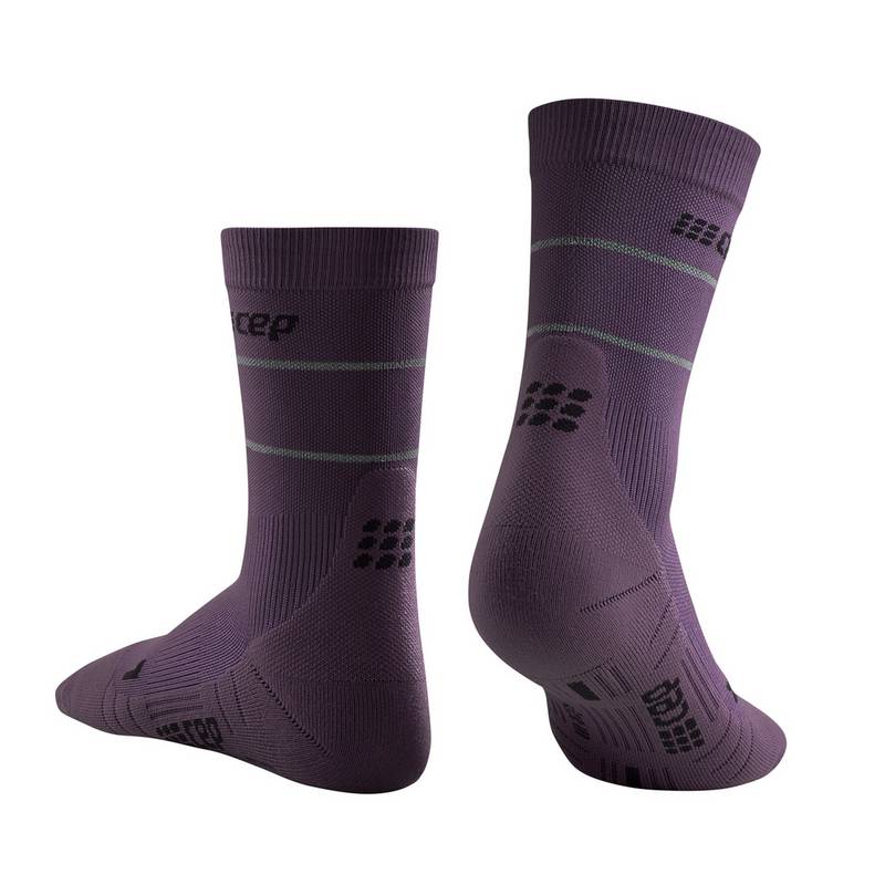 CEP Reflective Mid Cut Socken Damen