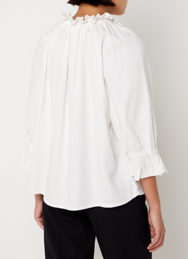 ba&sh Racco blouse with ruffles