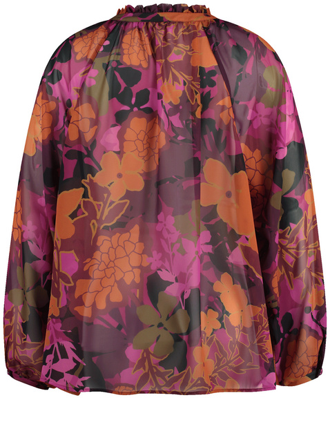 Bluse mit Rüschenkragen