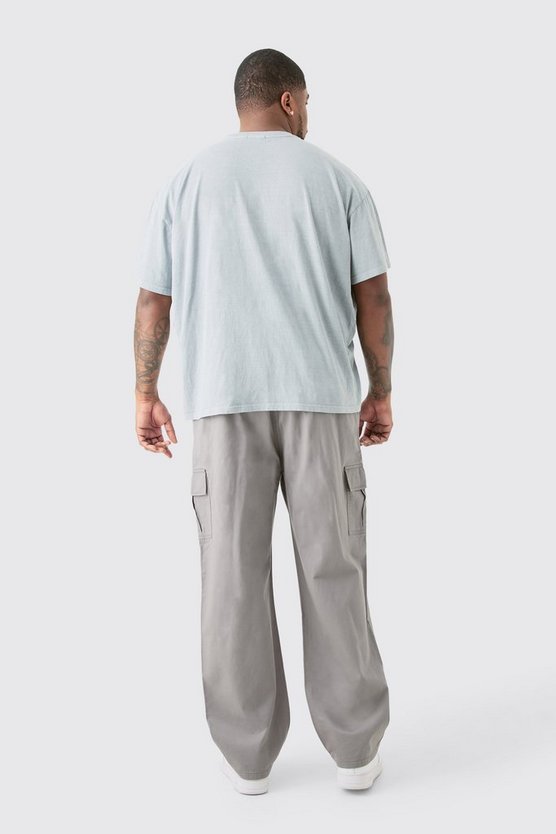 Plus Oversize T-Shirt mit Pour Homme Print