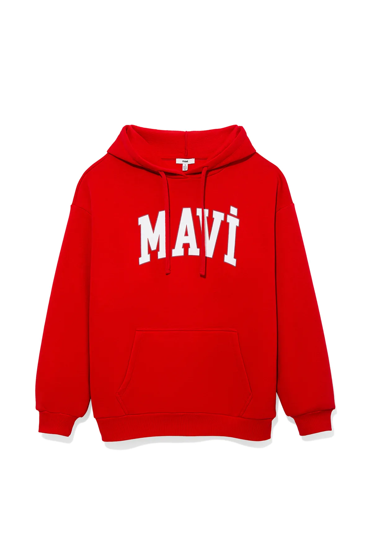 Mavi  Rotes Kapuzen-Sweatshirt mit Logo-Print 1600361-86417