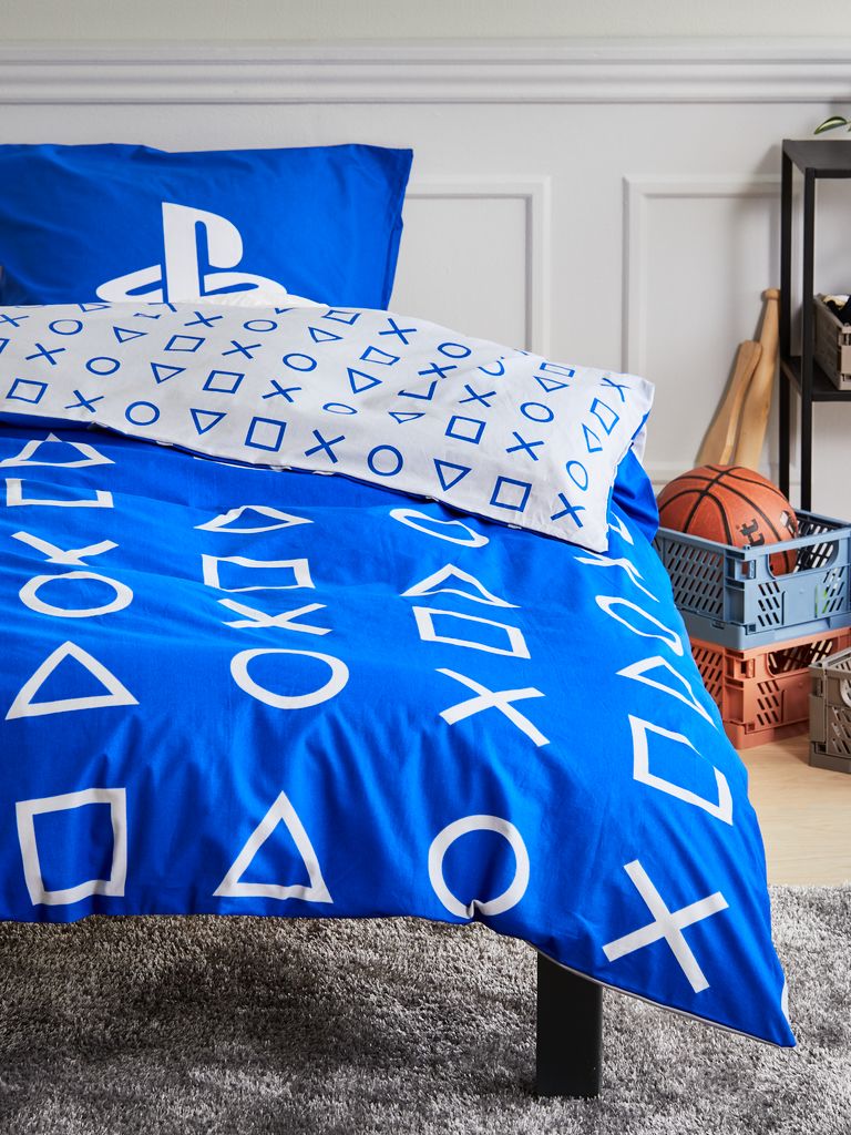 Pościel PLAYSTATION 140x200 niebieska