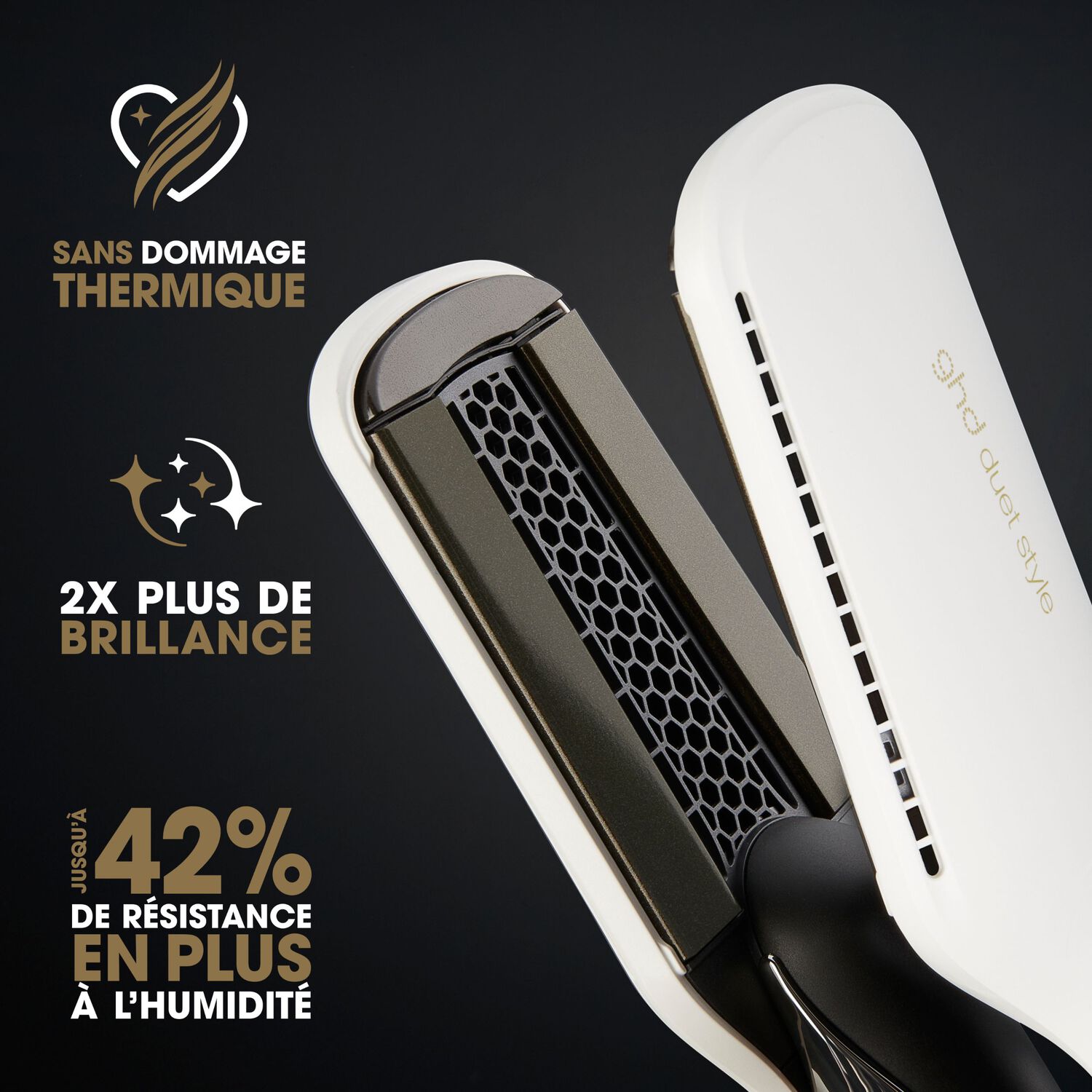 GHD Lisseur Séchant Duet Style Blanc Lisseur 2-en-1