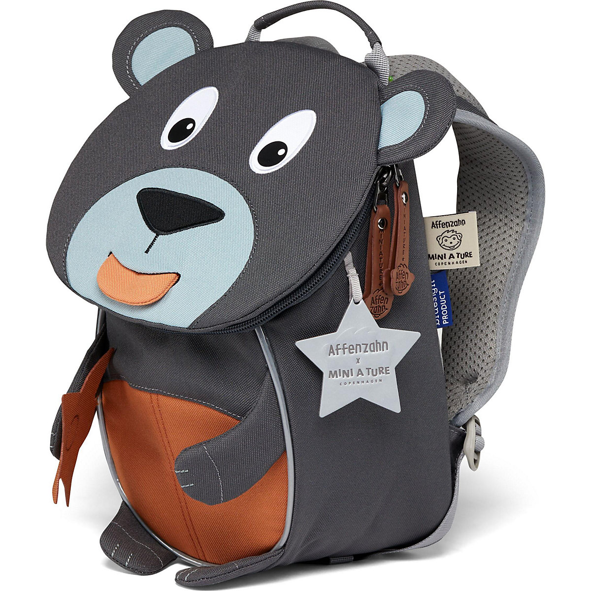 Kinderrucksack Kleine Freunde Edition Mini A Ture Bär iron blue