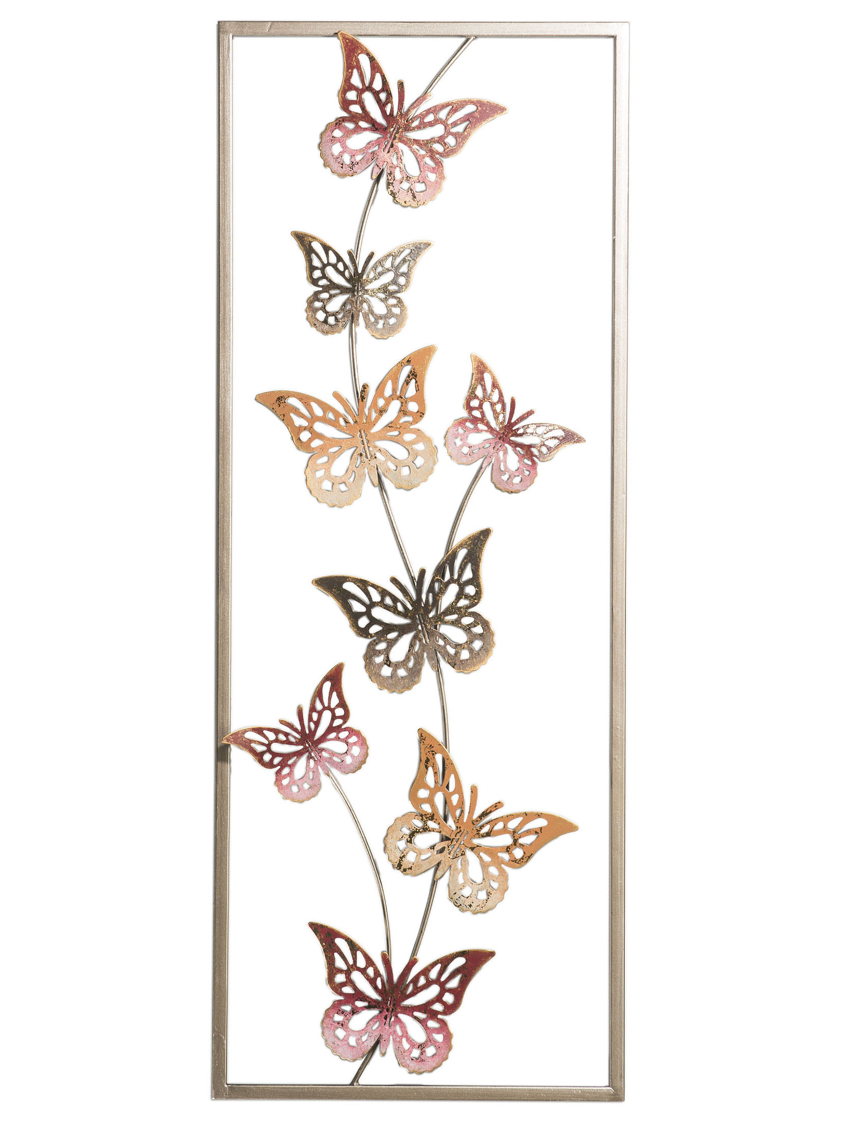 Butterflies Wand-Objekt, Multicolor