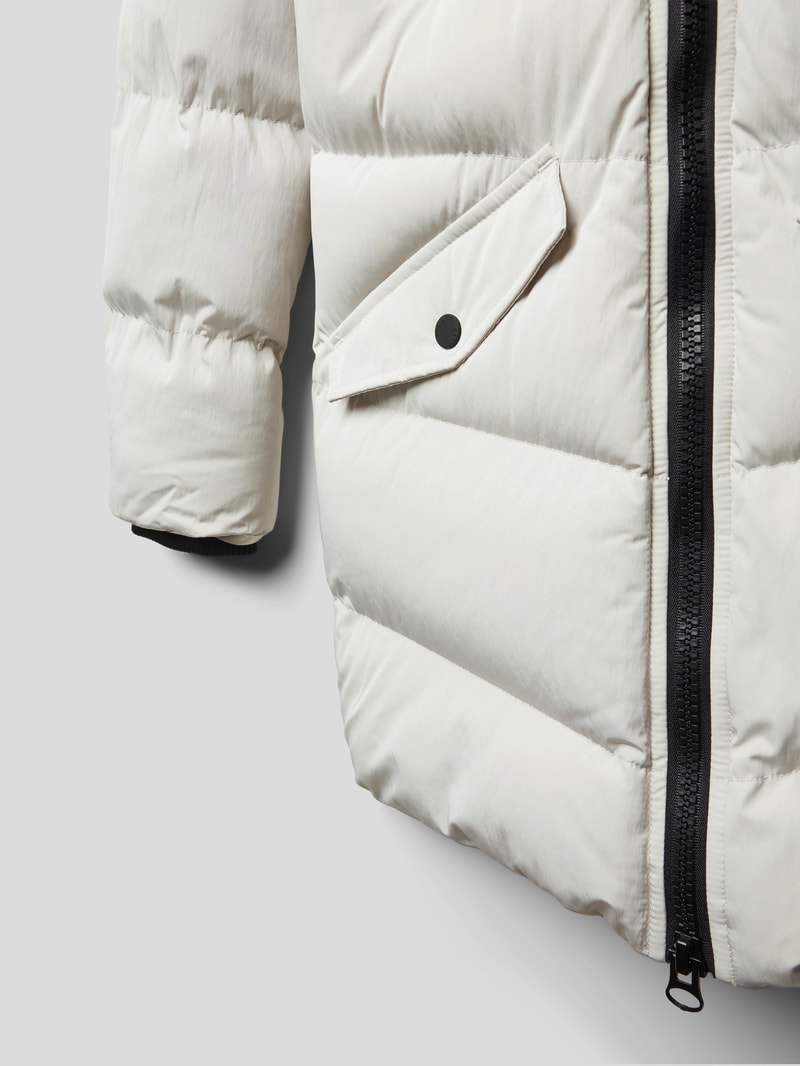 Steppmantel mit Kapuze Modell 'Ayse' in offwhite