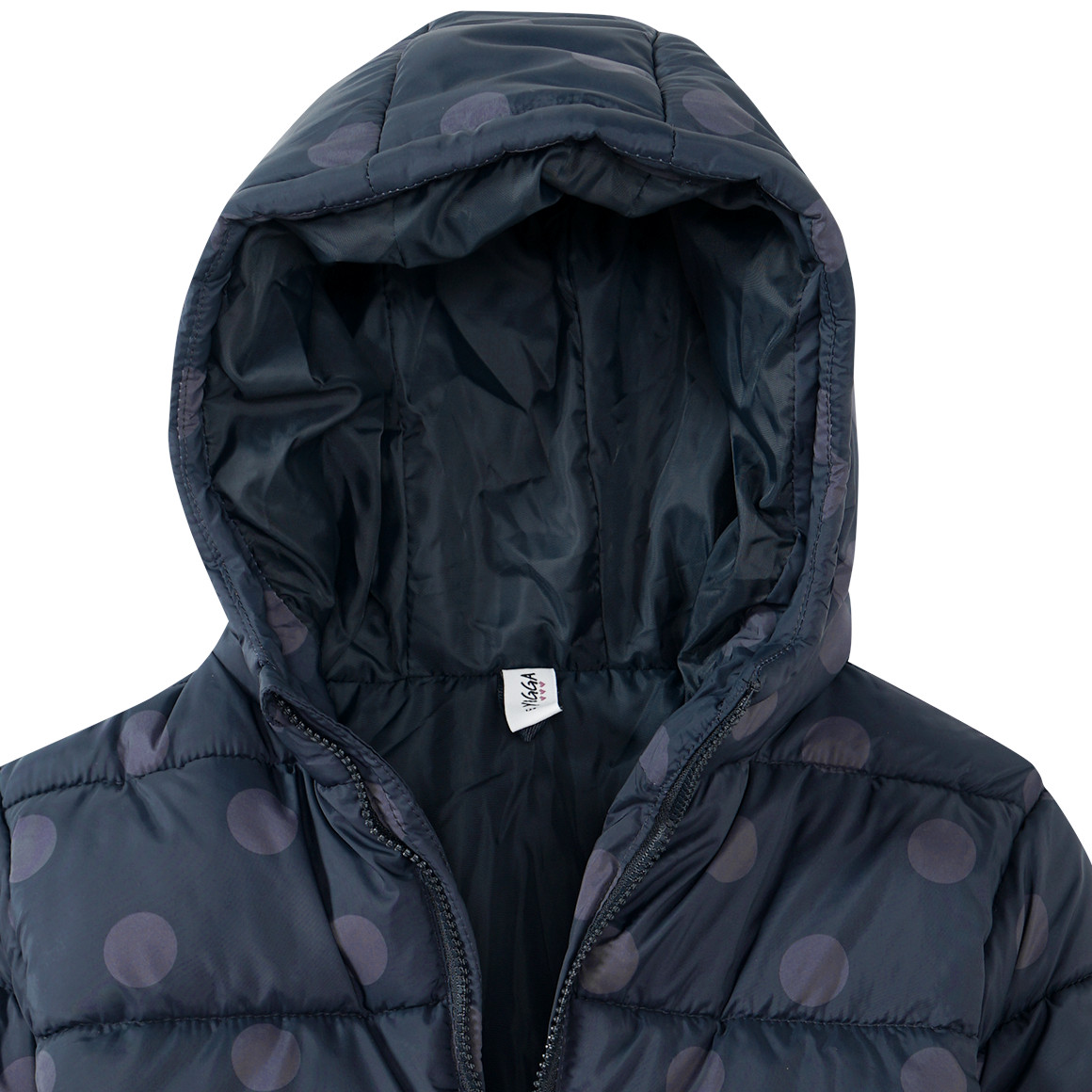 Mädchen Steppjacke mit Punkte-Allover
