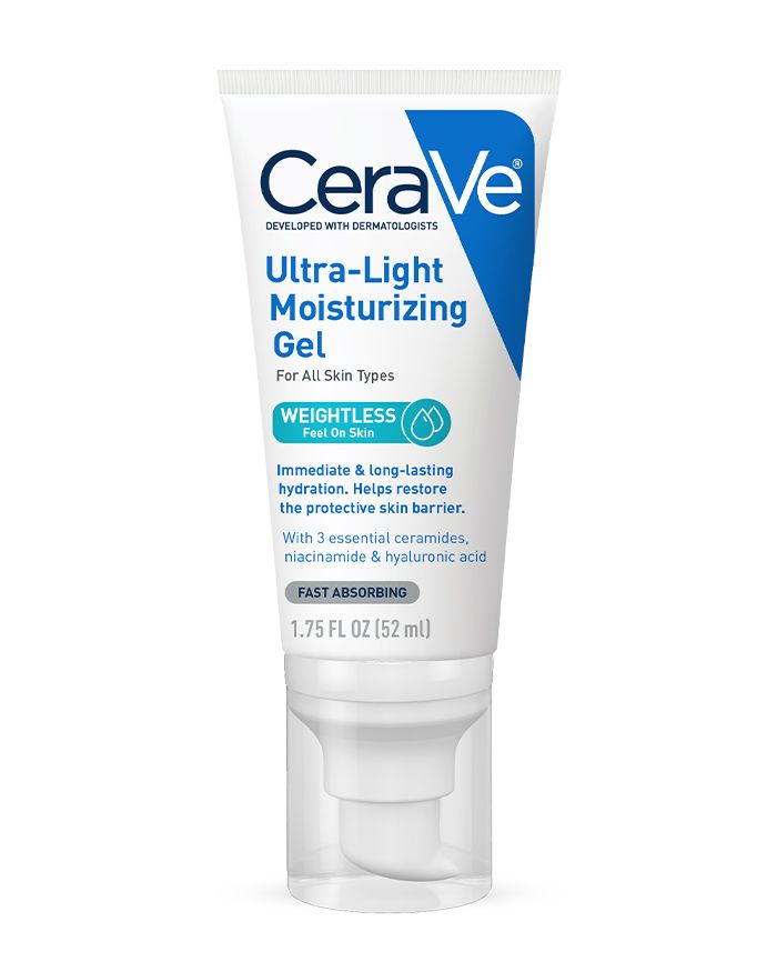 Gel hydratant ultra-léger. Texture rafraîchissante et légère, pour une sensation d'apesanteur sur la peau.