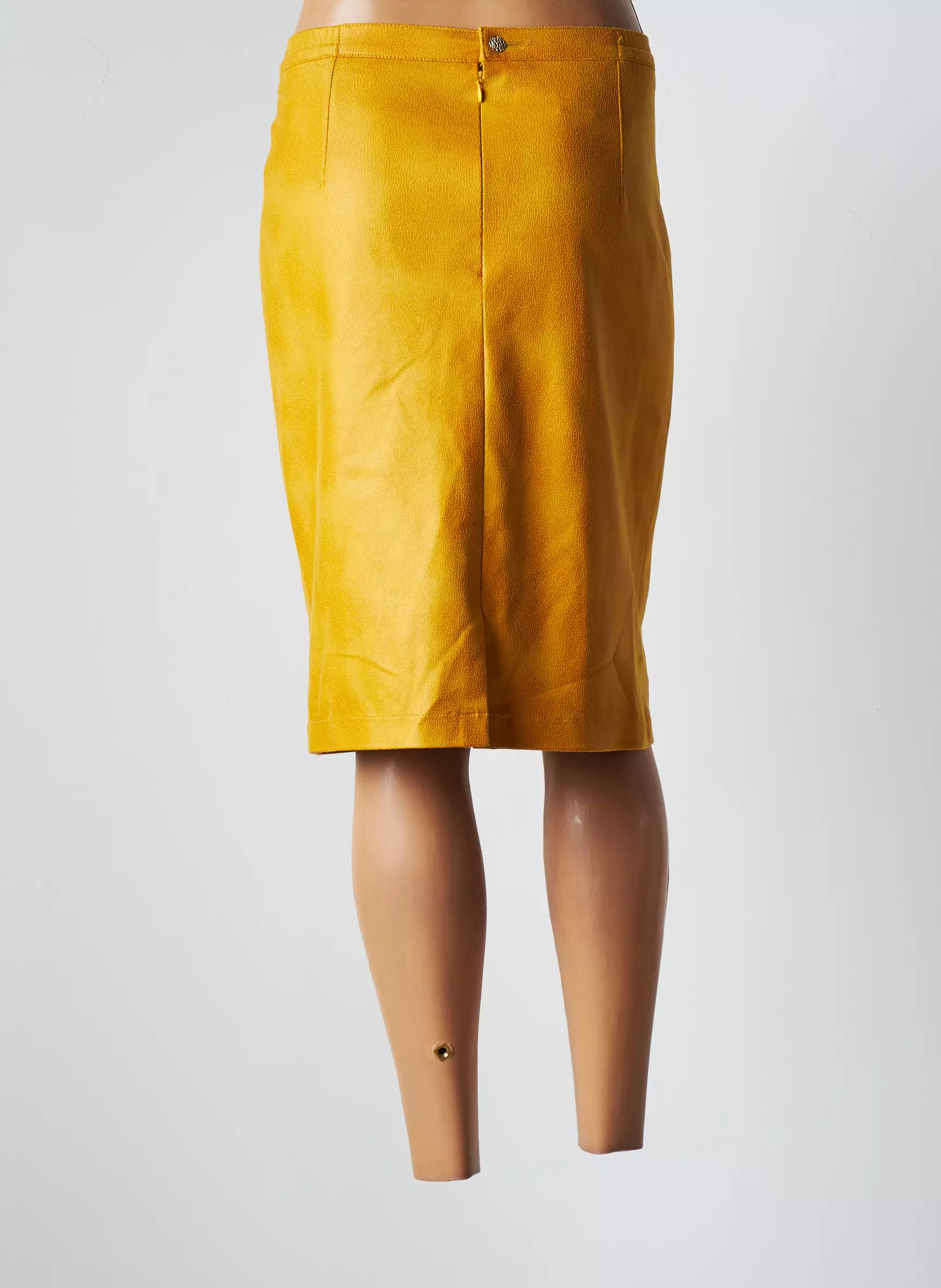Jumfil Jupes Mi Longues Femme couleur jaune